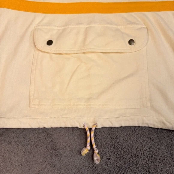 Faherty Womens Daybreak French Terry Hoodie 1/4 Snap Kangaroo Pocket Medium - Picture 7 of 16